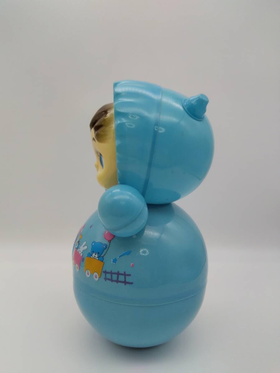 Amazon | レア おきあがりこぼし セルロイド ブルー ファンシー